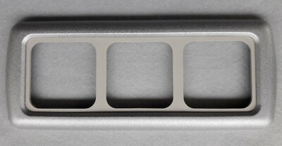 3 WAY CBE SWITCH / SOCKET FRAME SILVER GLITTER & LT GREY SUPPORT CARAVAN C-LINE