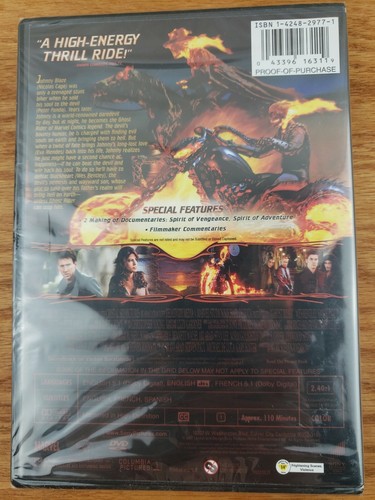New, Ghost Rider(DVD,2007) Nicolas Cage, Sam Elliott, Peter Fonda, Sealed - Picture 2 of 2