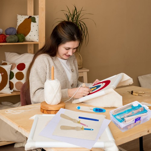 35PCS Punch Needle Embroidery Kit Sewing Tool for Floss Cross Stitching Beginner - Picture 6 of 7