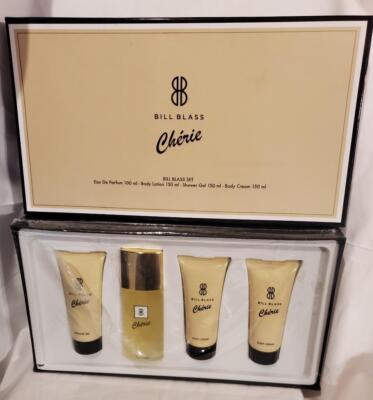 4 Pcs Set BILL BLASS CHERIE perfume 3.4oz 100ml +B/L+S/G+CRM RARE*FREE SHIPPING*