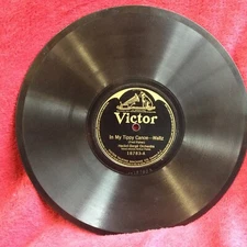 VICTOR Batwing 18783 VG+  (1921) Hackle Berge, In My Tippy Canoe, Where The Miss