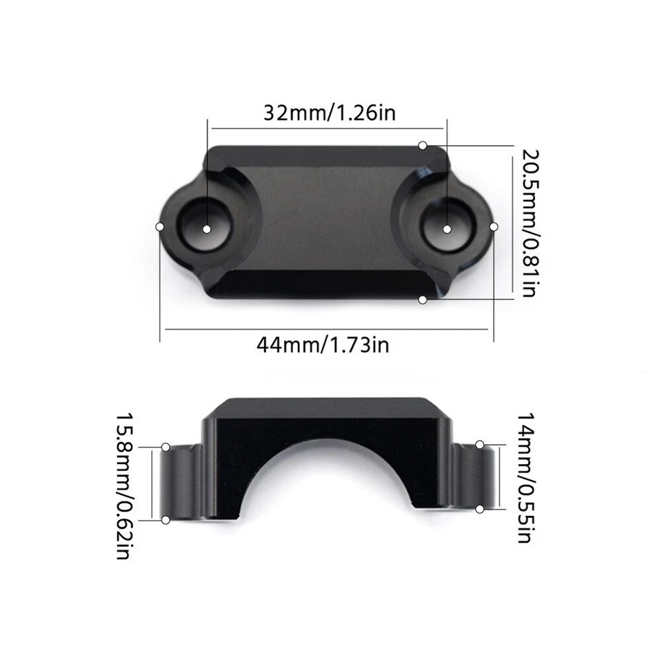 Brake Master Cylinder Clamp Cover Holder For KAWASAKI KLX 125 150 250 D-Tracker — 第 3/4 张图片