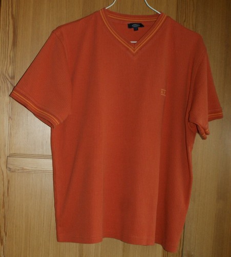 Haut Manches Courtes Morgan Rouge Orangé Taille S - Occasion Parfait État