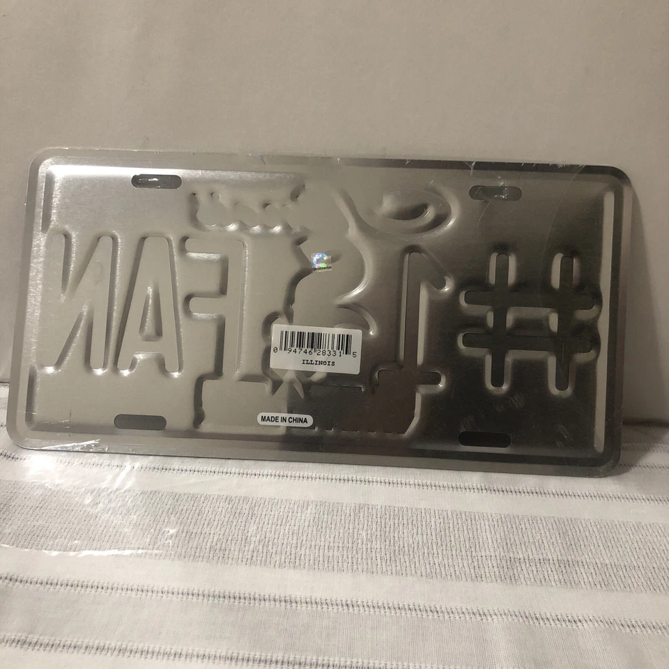 CHICAGO WHITE SOX METAL #1 SOX FAN LICENSE PLATE WHITE 6" X 12" NEW - Image 2 of 4