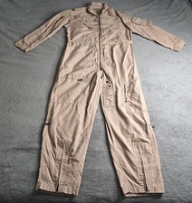 Military Flyers Coveralls Mens 44L Tan Summer CWU 27P Fire Resistant Barrier