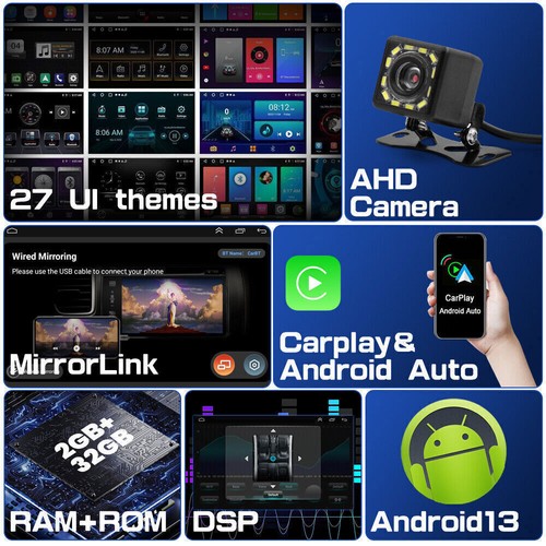 For 2004-2010 Dodge Viper 6.86" Android 13 Carplay Car Stereo Radio GPS Navi WIF - Bild 14 von 22