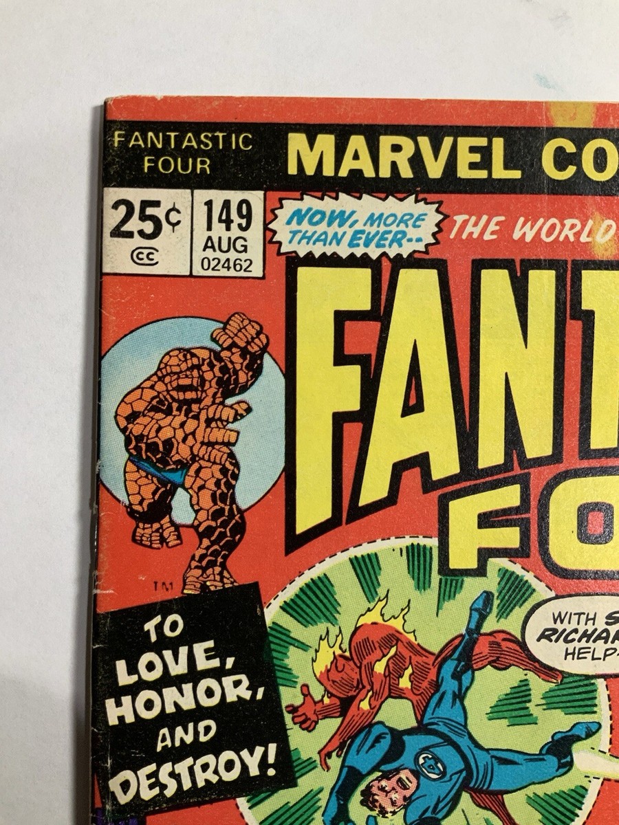 Fantastic Four #149 VG/FN 1974 Owl Marvel Value Stamp Intact Fantastic Four #149 VG/FN 1974 Owl Marvel Value Stamp Intact