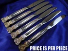 TOWLE CELTIC WEAVE GOLD STERLING SILVER PLACE KNIFE - VERY GOOD CONDITION S