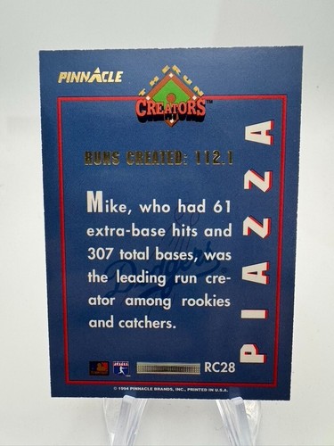 1994 Pinnacle Baseball Run Creators Insert Singles - You Choose - Picture 37 of 39