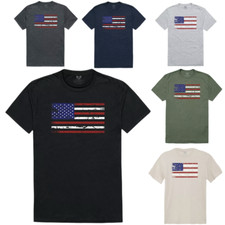 USA Distressed Patriotic Faded American Flag Men T Shirt Tee Shirt S M L XL XXL
