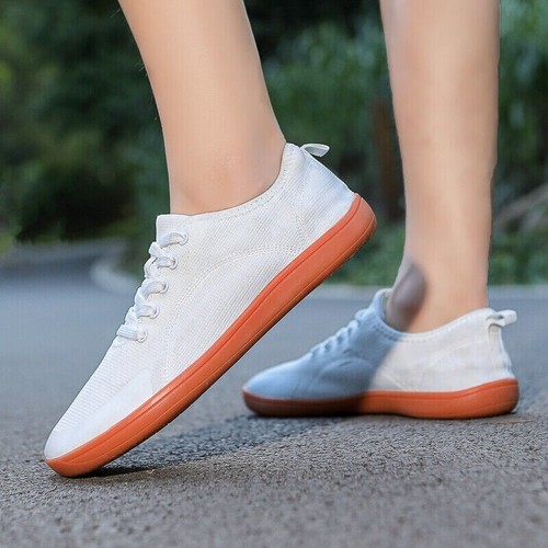 Scarpe uomo punta larga box casual scalze zero drop minimaliste sneakers taglia 8-14 - Foto 13 di 40