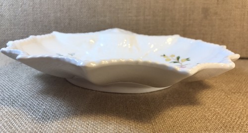 Aynsley Cottage Garden Dish White Floral Fine English Bone China Shell Shaped - Picture 6 of 7