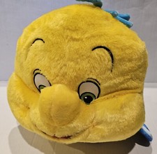 Large Soft 14" Disney Flounder Little Mermaid Plush Pillow Franco Free Shipping