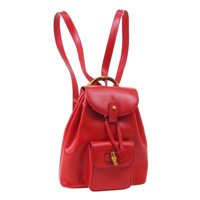 red gucci backpack