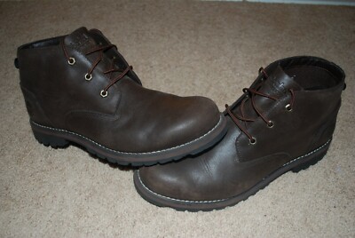 Men's Timberland Waterproof Larchmont Chukka Brown Boots (12) A11ET