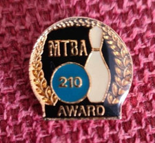210 Game M.T.B.A. - Tenpin Bowling - Award Badge / Pin