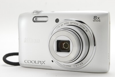 Mint in Box】Nikon Coolpix S3600 20.1MP Silver Compact Mint in Box】Nikon Coolpix S3600 20.1MP Silver Compact