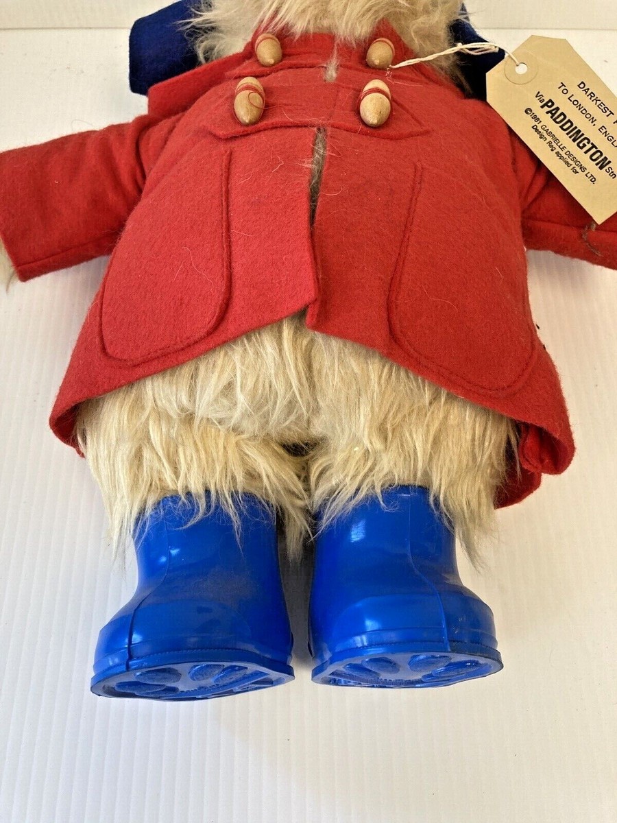 Vintage Original 1981 Red Coat Paddington Bear by Gabrielle
