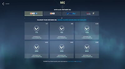 TR / Türkischer Valorant account / Discord :  Tarik#0704
