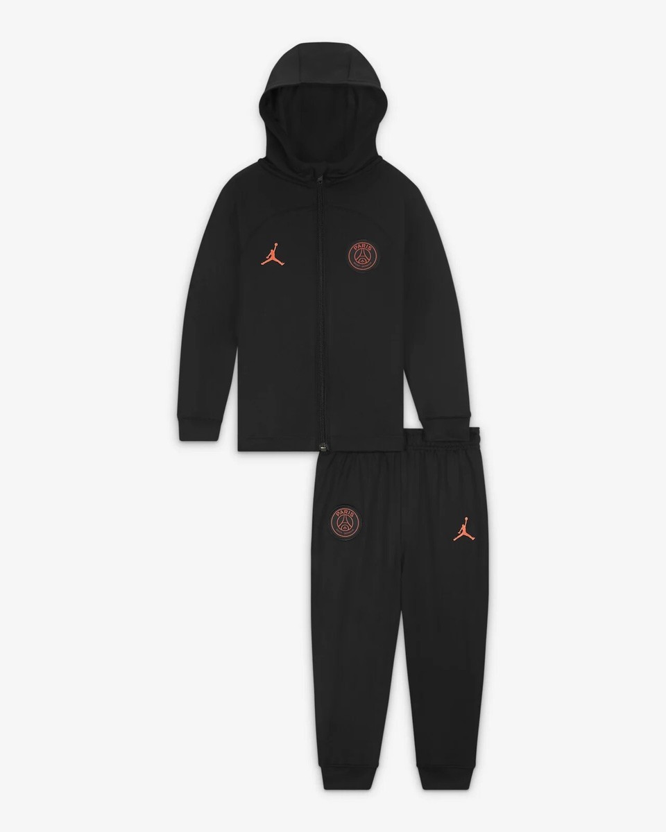Jordan PSG ジャージセット レッド/ブラック Kids - Jordan x PSG Soccer black training presentation