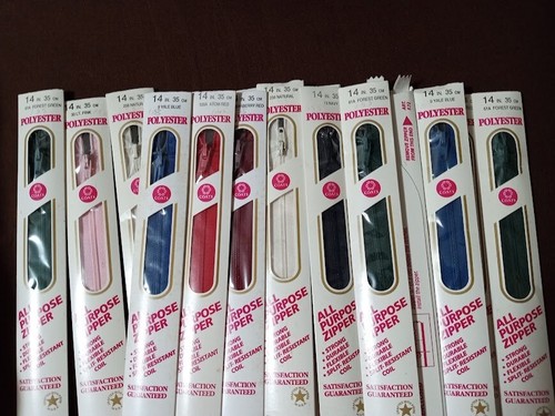 14" Zippers Lot of 19