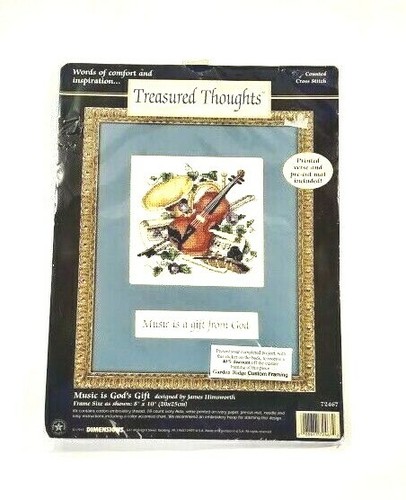 Dimensions Treasured Thoughts Counted Cross Stitch Kit 72467 Music Year 1997 - Picture 4 of 12