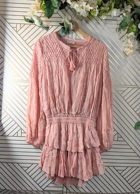 strapless open back dress Oliphant | Bell Sleeve Tiered Mini Dress main image 0