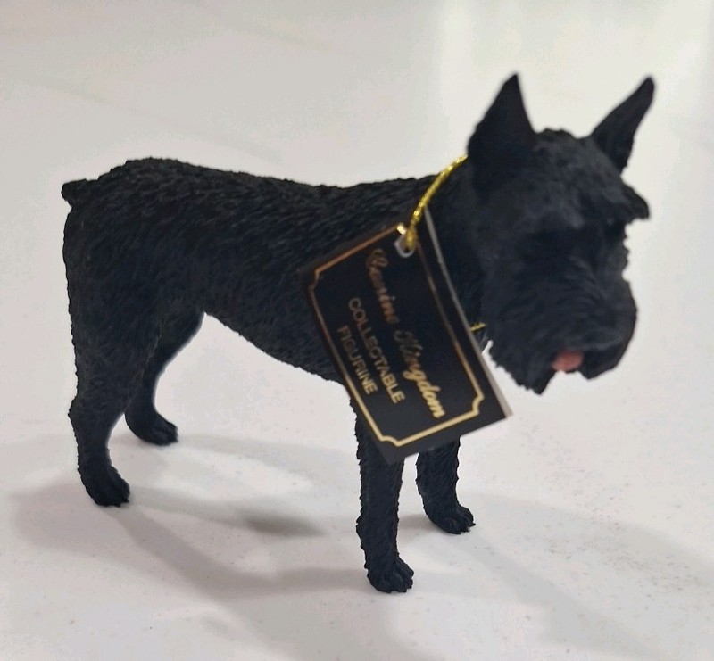 Canine Kindom GNT Schauzer Dog Black Collectible Figurine