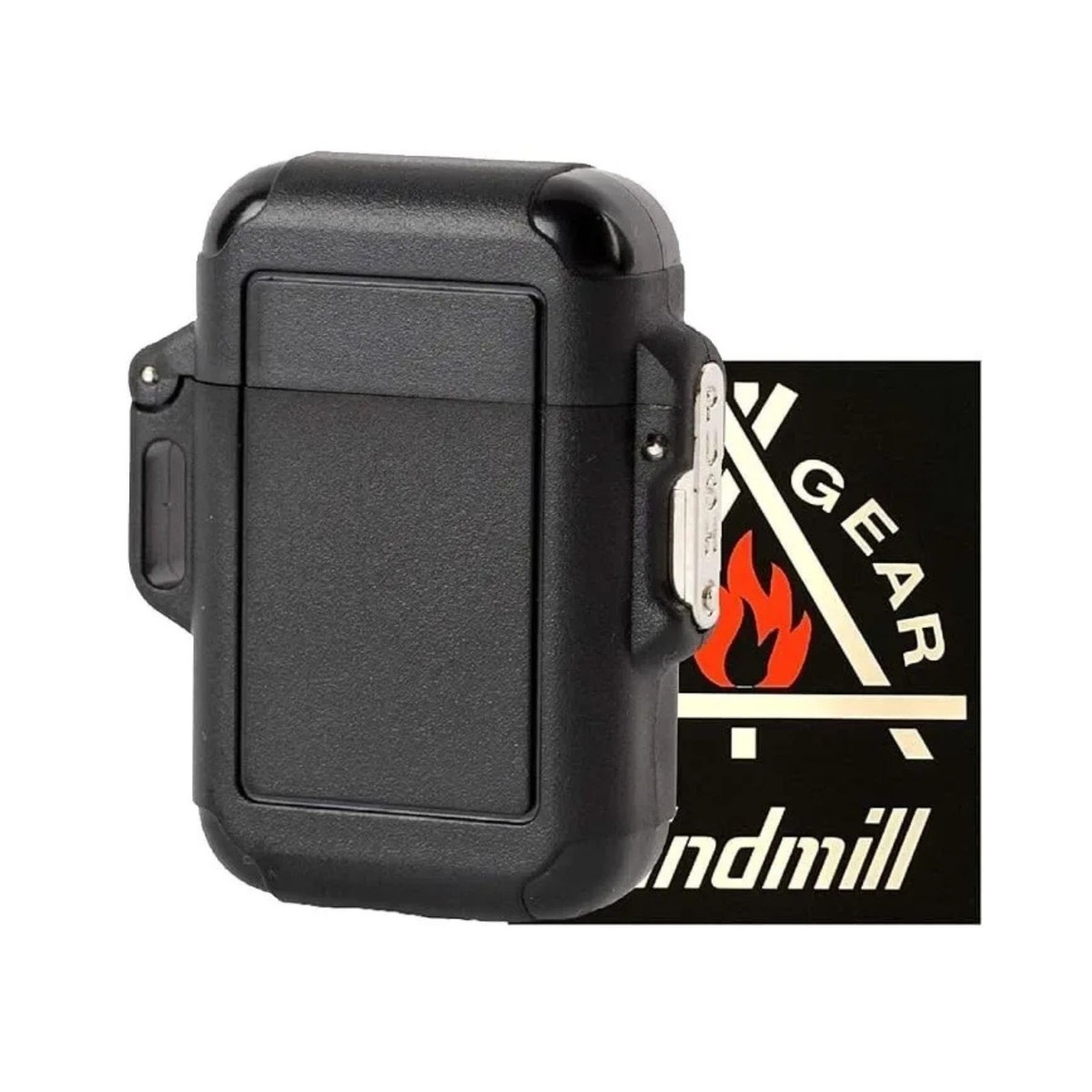 Official WINDMILL ZAG Turbo Windproof Lighter Black 1002K Japan 