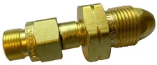CGA-510 POL Acetylene Cylinder Tank to CGA-200 MC Regulator, Brass Fitting