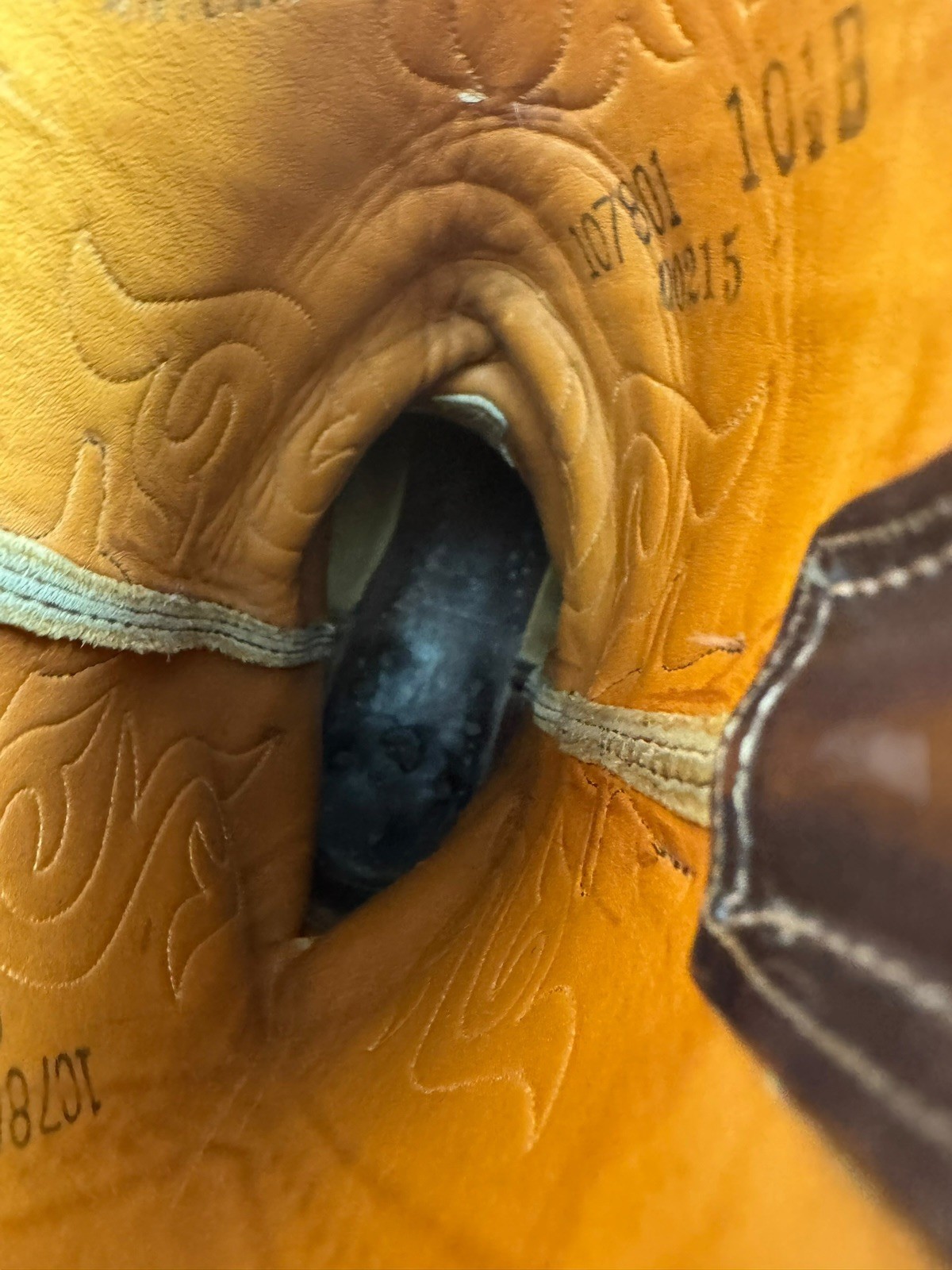 Luchesse Brown Leather Snake Skin Python Cowboy B… - image 12