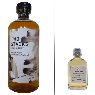 Whisky Sample Two Stacks Smoke & Mirrors KD 2020, Stout Cask, 48,0%, 10cl