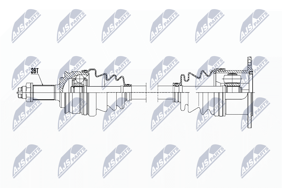 DRIVE SHAFT NPW-SU-021 FOR SUZUKI GRAND/VITARA/II M16A 1.6L J20A 2.0L 4cyl - Image 5