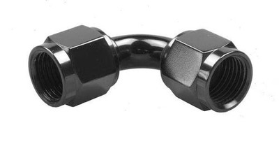 Redhorse 8190-04-2 -04 AN Female To Female Swivel Coupling -90 Deg-Black