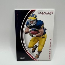 2016 Panini Immaculate Collegiate Red Thomas Rawls #50 /25