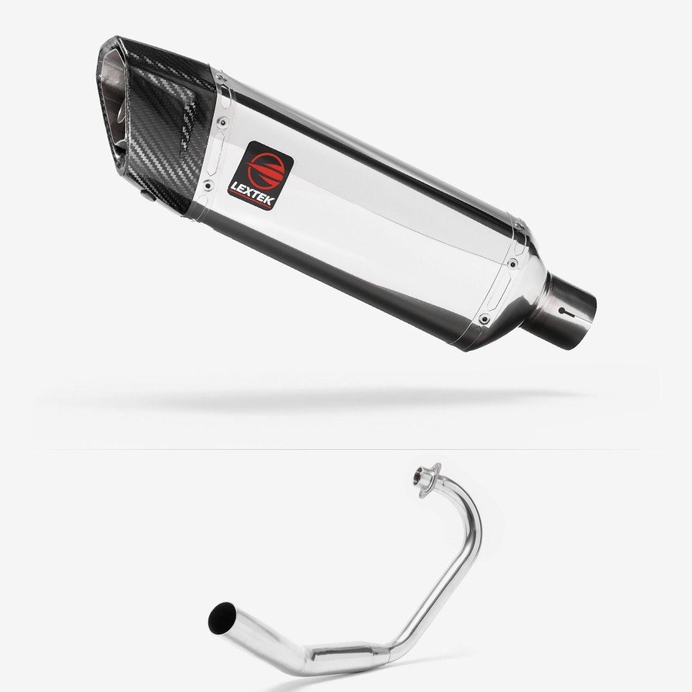 Lextek SP4 Exhaust System 300mm for Honda CBF 125 (08-16)