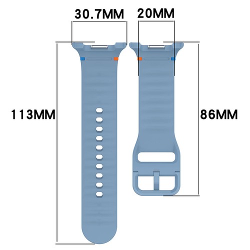 Silikon Uhrenarmband Armband für Samsung Galaxy Watch 8 40mm/44mm/Classic Watch - Picture 5 of 34