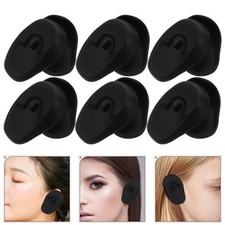 6 Pairs Silicone Ear Caps Cover Hair Coloring Shield Shower Protector