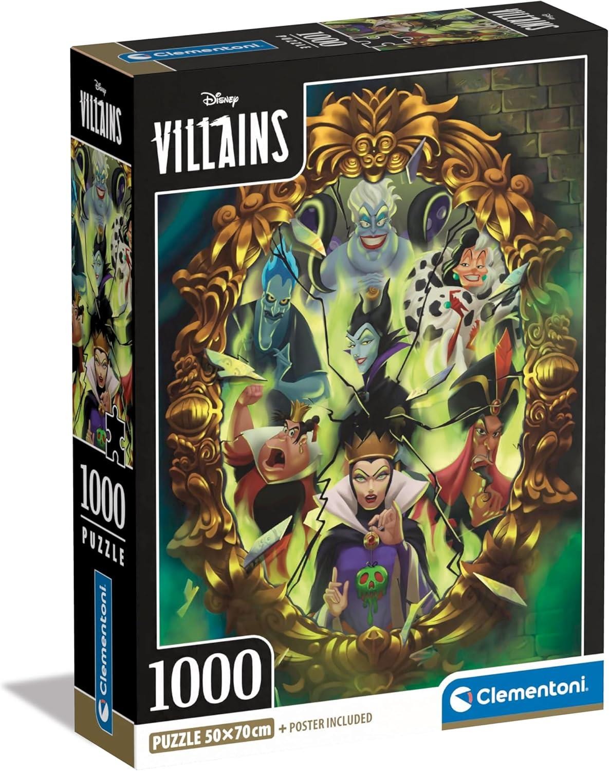 Disney Villains Puzzle Maleficent Cruella Jafar 1000 Piece Jigsaw - Image 3