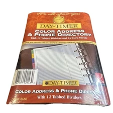 Day-Timer Desk Size Colored Address And Phone Directory Tabs, 5.5 x 8.5 Inche...
