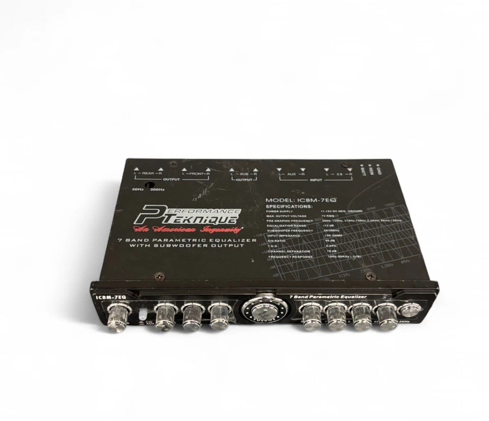 Performance Teknique ICBM-7EQ Parametric 7 Band Equalizer Illuminated Push VR - Image 2 of 4