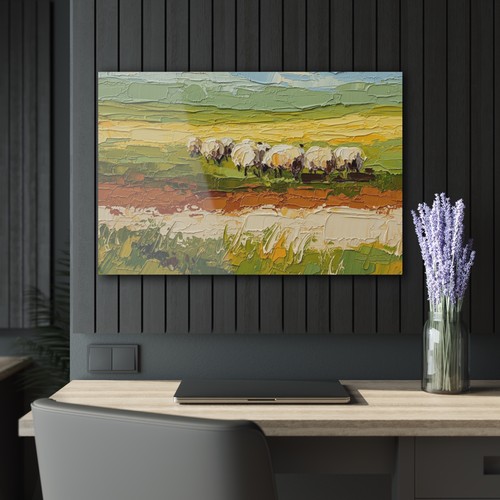 Nature-Inspired Acrylic Wall Art Print, Landscape Decor, Farmhouse Art, - Picture 11 of 11