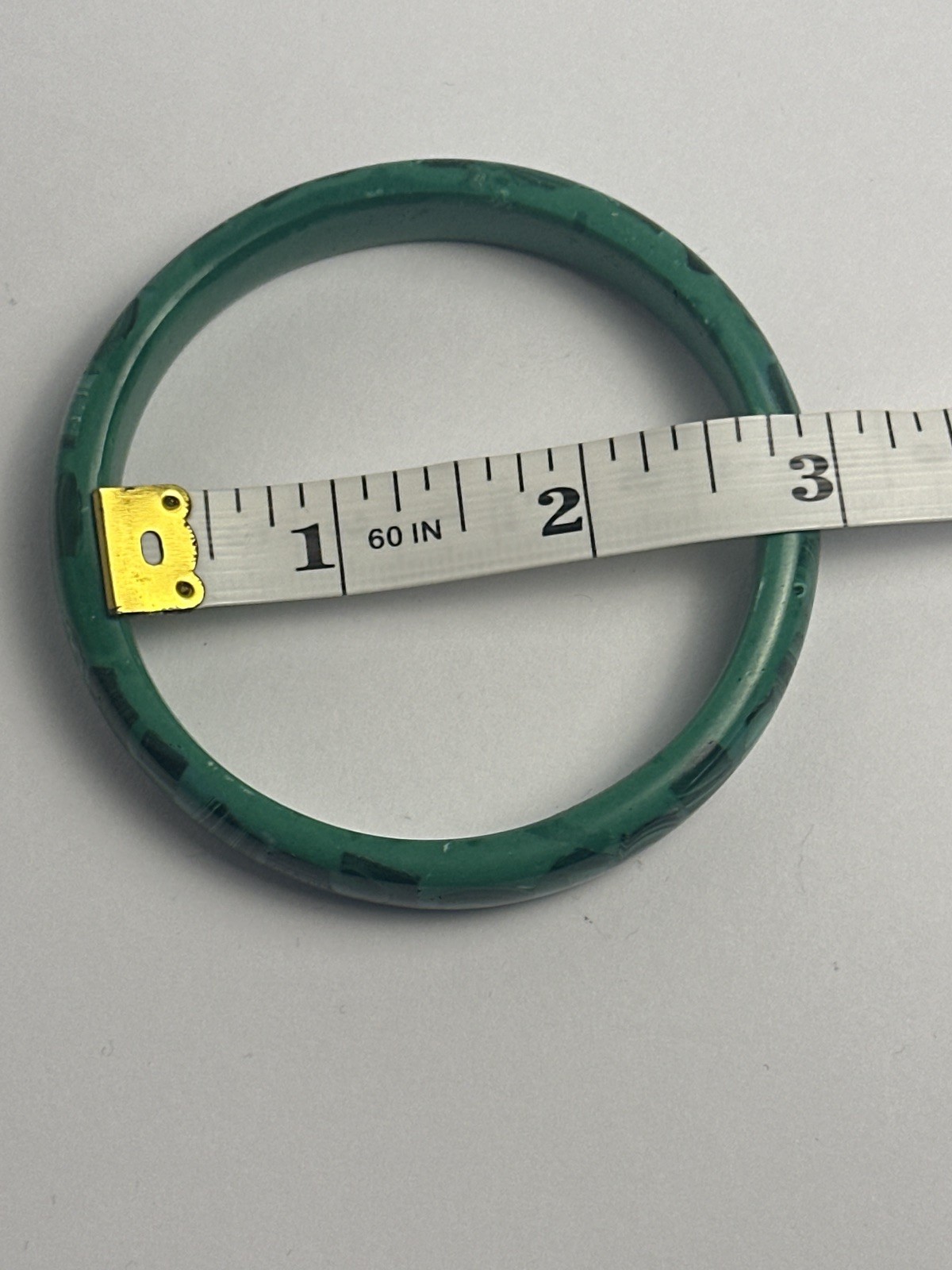 Handmade Solid Green Emerald Stone Bracelet - image 5