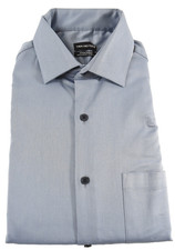 Van Heusen Mens Dress Shirt New M 15-15 32/33 Blue Regular Fit Wrinkle Free