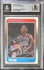 DENNIS RODMAN AUTOGRAPHED 1988-89 FLEER ROOKIE CARD #43 BECKETT 17716833