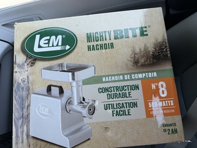 LEM Products 1158WM Mighty Bite 500W Brushed Nickel Capacity Meat Grinder