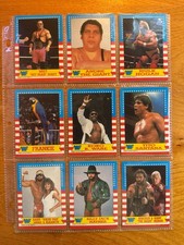 1987 Topps WWF Complete Set (except for #13,21,24) (10 extra cards + 1 sticker)