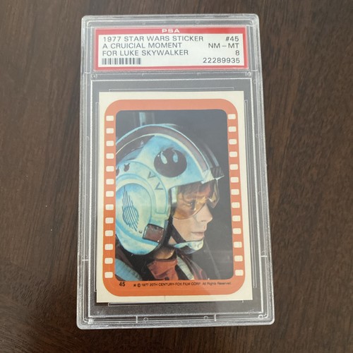 1977 Topps Star Wars Series 5 Sticker #45  PSA 8 cert# 22289935