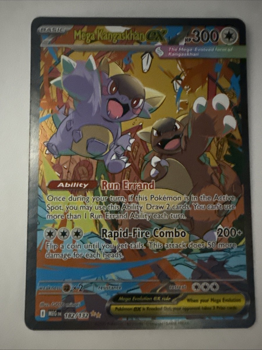 Pokemon Mega Kangaskhan ex 182/132 Me01: Mega Evolution Holo | eBay