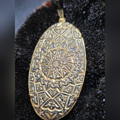 Damascene Pendant Intricate Design
